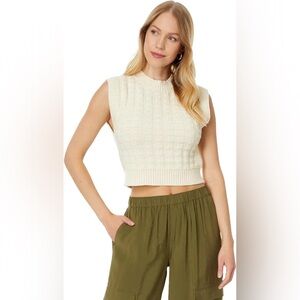 Madewell Women's Checkered-Stitch Wedge Sweater Vest